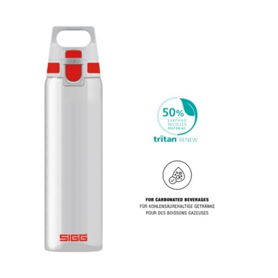 SIGG TOTAL CLEAR TRANSPARENT ONE MYPLANET 0,75L RED