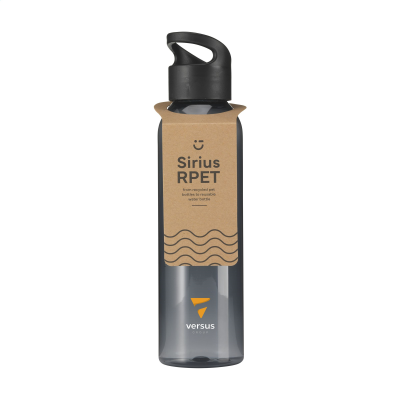 SIRIUS GRS RPET 650 ML DRINK BOTTLE in Black & Black