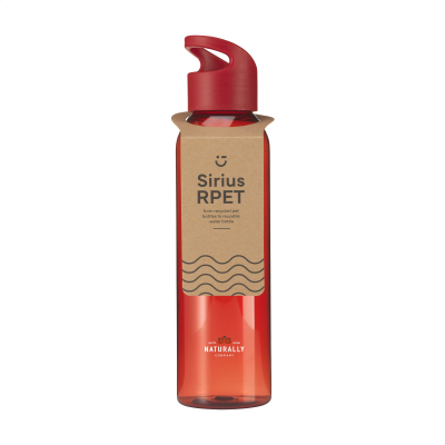 SIRIUS GRS RPET 650 ML DRINK BOTTLE in Red & Red