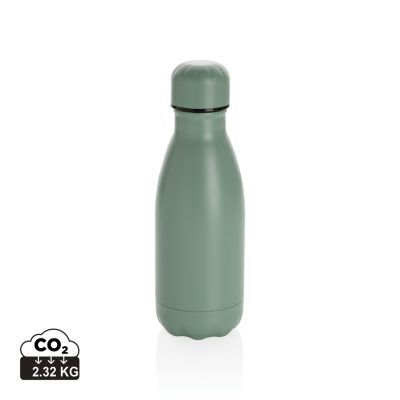 SOLID COLOUR VACUUM STAINLESS STEEL METAL BOTTLE 260ML in Green