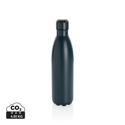 SOLID COLOUR VACUUM STAINLESS STEEL METAL BOTTLE 750ML in Blue