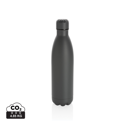 SOLID COLOUR VACUUM STAINLESS STEEL METAL BOTTLE 750ML in Grey