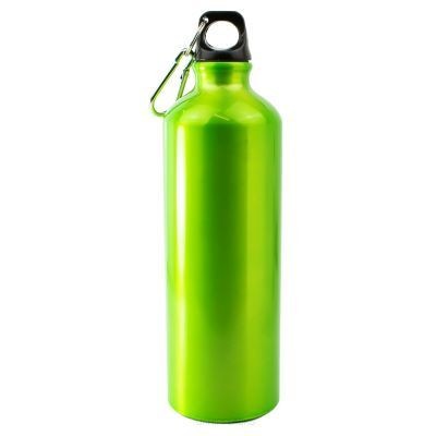 SPORTS WATER BOTTLE ALUMINIUM 750ML in Green