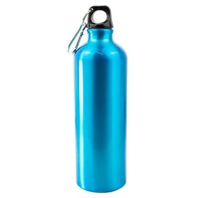 SPORTS WATER BOTTLE ALUMINIUM 750ML in Light Blue