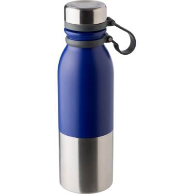 STAINLESS STEEL METAL BOTTLE 600ML in Blue