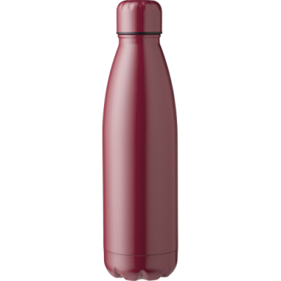 STAINLESS STEEL METAL BOTTLE (750ML) SINGLE WALLED in Burgundy