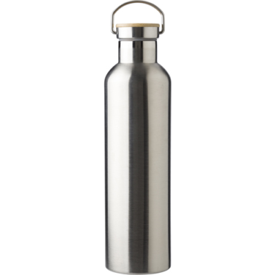 STAINLESS STEEL METAL DOUBLE WALLED BOTTLE (1L) in Silver