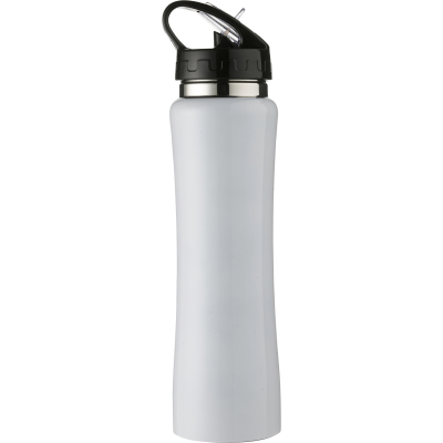 STAINLESS STEEL METAL DOUBLE WALLED FLASK (500ML) in White