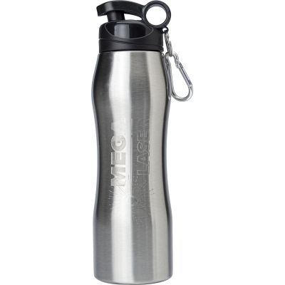 STAINLESS STEEL METAL SINGLE WALLED BOTTLE (750ML) in Silver