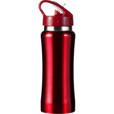 STEEL DRINK BOTTLE (600ML) in Red