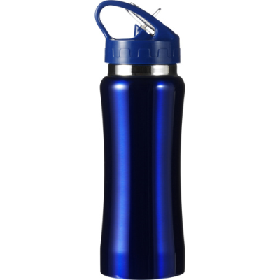 STEEL DRINK BOTTLE (600ML) SINGLE WALLED in Blue