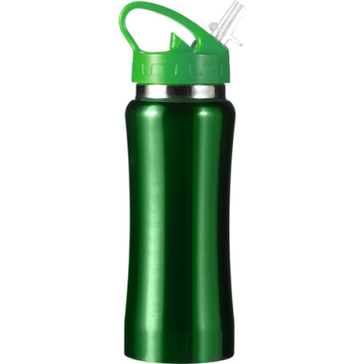 STEEL DRINK BOTTLE (600ML) SINGLE WALLED in Green