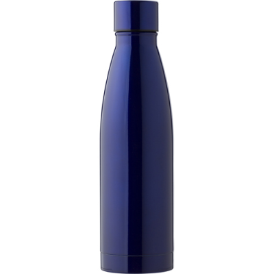 THE BENTLEY - STAINLESS STEEL METAL DOUBLE WALLED BOTTLE (500ML) in Blue