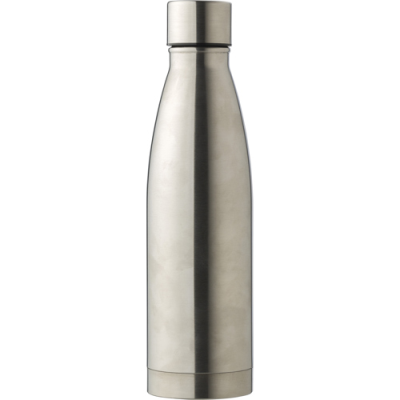 THE BENTLEY - STAINLESS STEEL METAL DOUBLE WALLED BOTTLE (500ML) in Silver