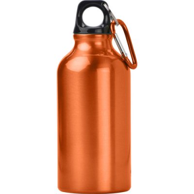 THE MARNEY - ALUMINIUM METAL BOTTLE with Carabiner (400Ml) in Orange