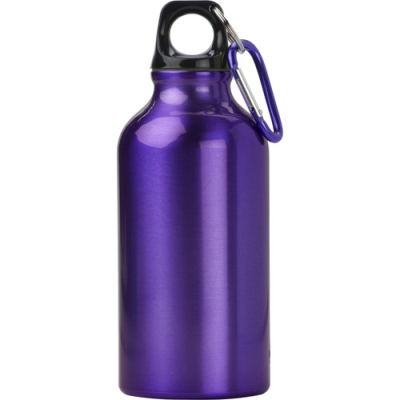 THE MARNEY - ALUMINIUM METAL BOTTLE with Carabiner (400Ml)in Purple