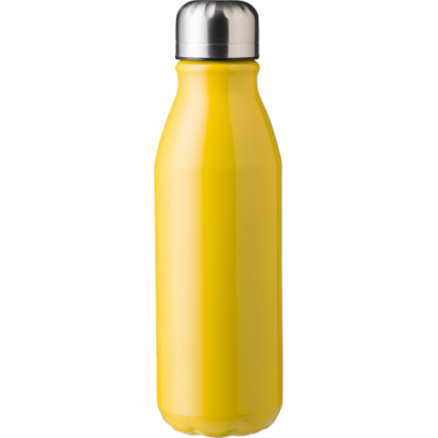 THE ORION - RECYCLED ALUMINIUM METAL SINGLE WALLED BOTTLE (550ML) in Yellow