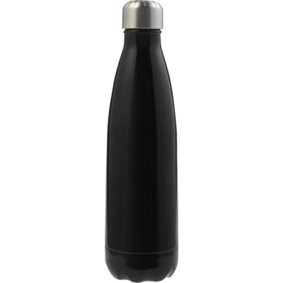 THE TROPEANO - STAINLESS STEEL METAL DOUBLE WALLED BOTTLE (500ML) in Black