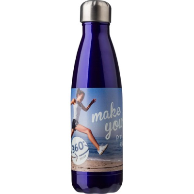 THE TROPEANO - STAINLESS STEEL METAL DOUBLE WALLED BOTTLE (500ML) in Blue