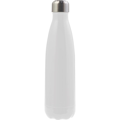 THE TROPEANO - STAINLESS STEEL METAL DOUBLE WALLED BOTTLE (500ML) in White