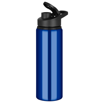 TIDE ALUMINIUM METAL WATER BOTTLE with Snap Cap Lid - 750Ml Blue