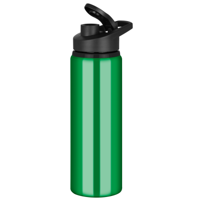 TIDE ALUMINIUM METAL WATER BOTTLE with Snap Cap Lid - 750Ml Green