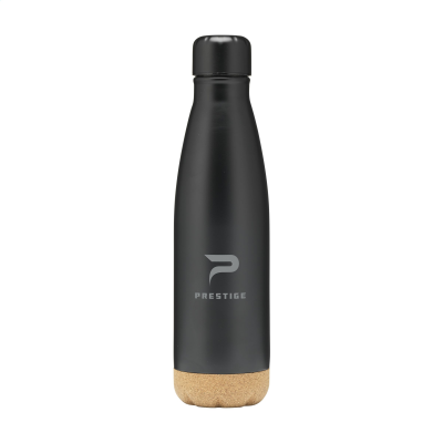 TOPFLASK CORK 470 ML DRINK BOTTLE in Black