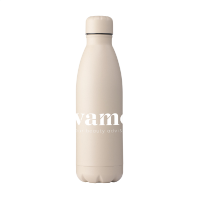 TOPFLASK PREMIUM RCS RECYCLED STEEL DRINK BOTTLE in Beige