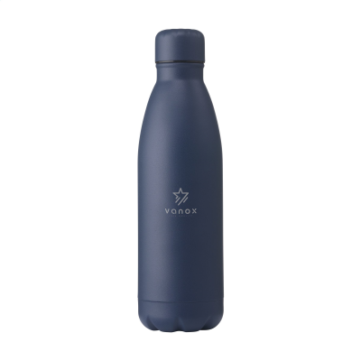 TOPFLASK PREMIUM RCS RECYCLED STEEL DRINK BOTTLE in Dark Blue