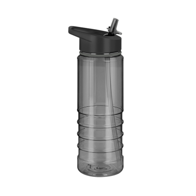 TRITAN PURE SPORTS WATER BOTTLE - 750ML TRANSLUCENT BLACK & GREY