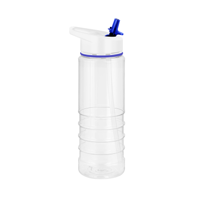 TRITAN PURE SPORTS WATER BOTTLE - 750ML TRANSPARENT & BLUE