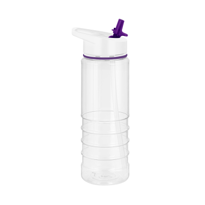 TRITAN PURE SPORTS WATER BOTTLE - 750ML TRANSPARENT & PURPLE