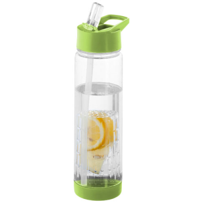 TUTTI-FRUTTI 740 ML TRITAN™ INFUSER SPORTS BOTTLE in Clear Transparent & Lime