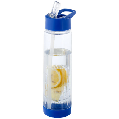 TUTTI-FRUTTI 740 ML TRITAN™ INFUSER SPORTS BOTTLE in Transparent & Blue