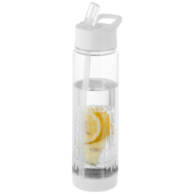 TUTTI-FRUTTI 740 ML TRITAN™ INFUSER SPORTS BOTTLE in Transparent & White