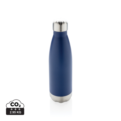 VACUUM THERMAL INSULATED STAINLESS STEEL METAL BOTTLE in Blue