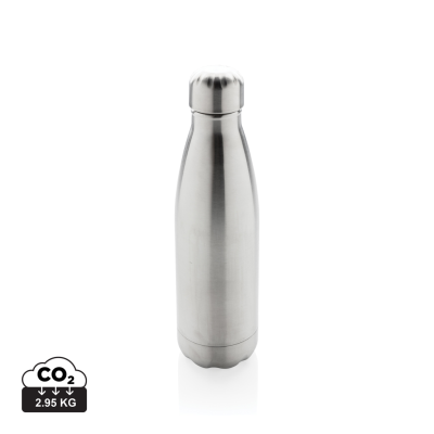 VACUUM THERMAL INSULATED STAINLESS STEEL METAL BOTTLE in Silver