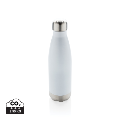 VACUUM THERMAL INSULATED STAINLESS STEEL METAL BOTTLE in White