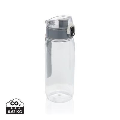 YIDE RCS RECYCLED PET LEAKPROOF LOCKABLE WATERBOTTLE 600ML in Clear Transparent