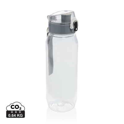 YIDE RCS RECYCLED PET LEAKPROOF LOCKABLE WATERBOTTLE 800ML in Clear Transparent