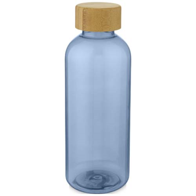 ZIGGS 650 ML RECYCLED PLASTIC WATER BOTTLE in Clear Transparent Blue