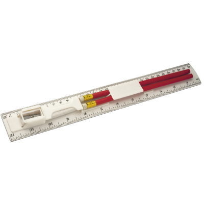 PLASTIC RULER (30CM) in White