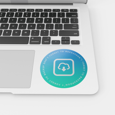 VINYL LAPTOP STICKER in Clear Transparent