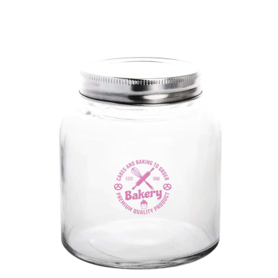 VOGUE GLASS SCREW TOP DRY FOOD JAR (330ML)