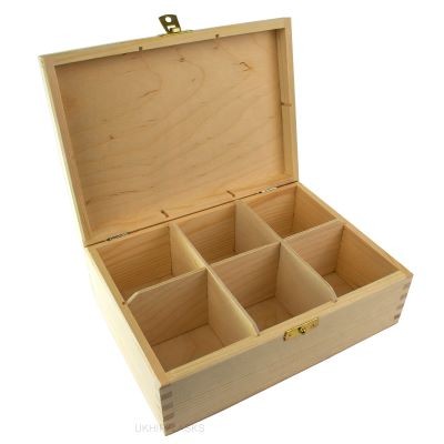 WOOD BOX with Compartments