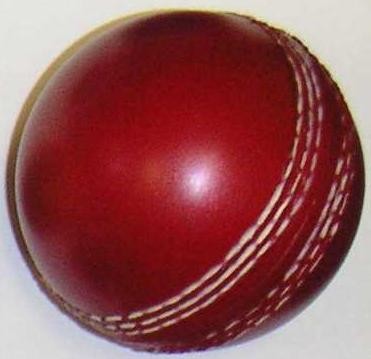 CRICKET STRESS BALL in Red