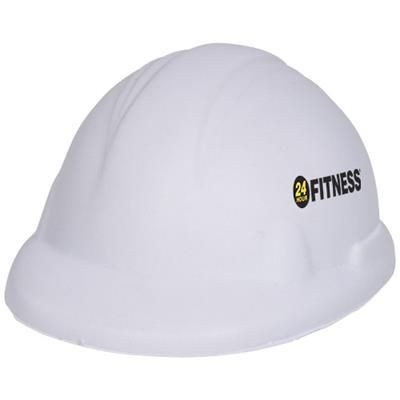 SARA HARD HAT STRESS RELIEVER in White Solid