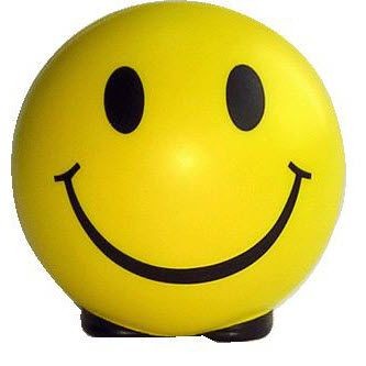 SMILEY 70MM BALL with Feet Stress Item