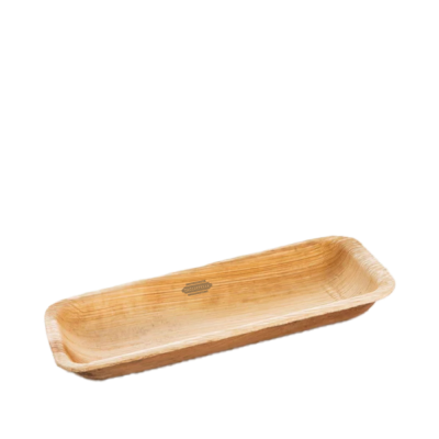 HOT DOG PALM LEAF TRAY (8X18CM)