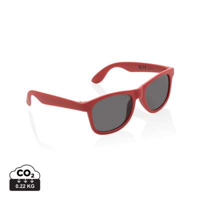 GRS RECYCLED PP PLASTIC SUNGLASSES in Red